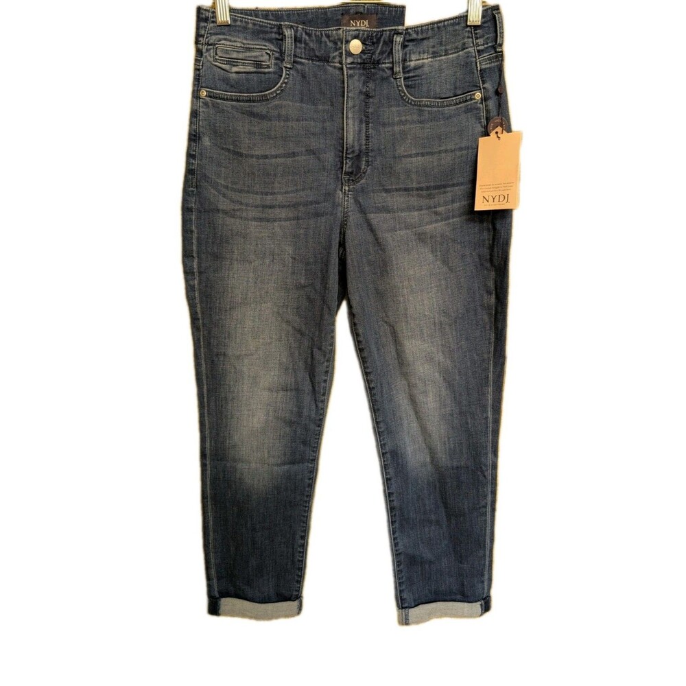 NYDJ Girlfriend Jeans Size 8 Cool Embrance Lift Tuck Technology High Rise LANA